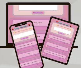 Screenshot of project titled Happy-Thoughts-Project