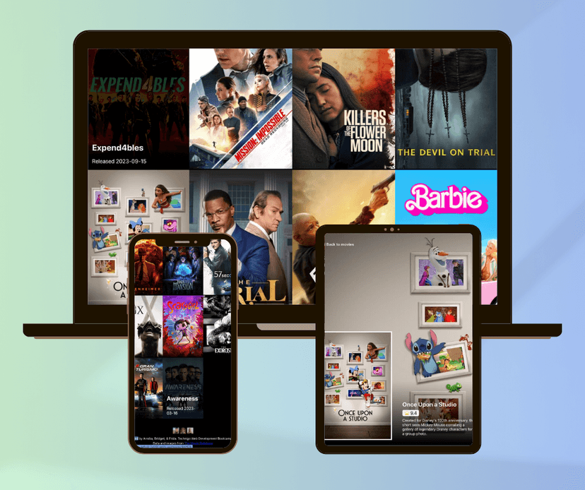 Screenshot of project titled Movie releases